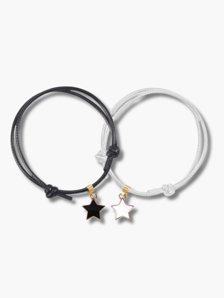 Star Pendant Couple Bracelet