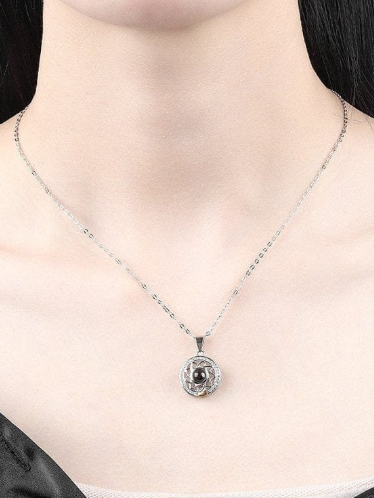 Sun and Moon Necklace Couple