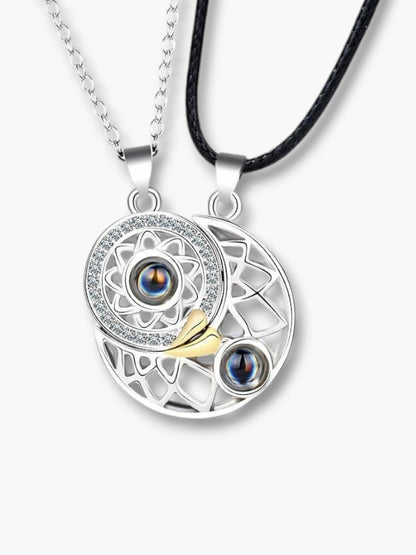 Sun and Moon Necklace Couple