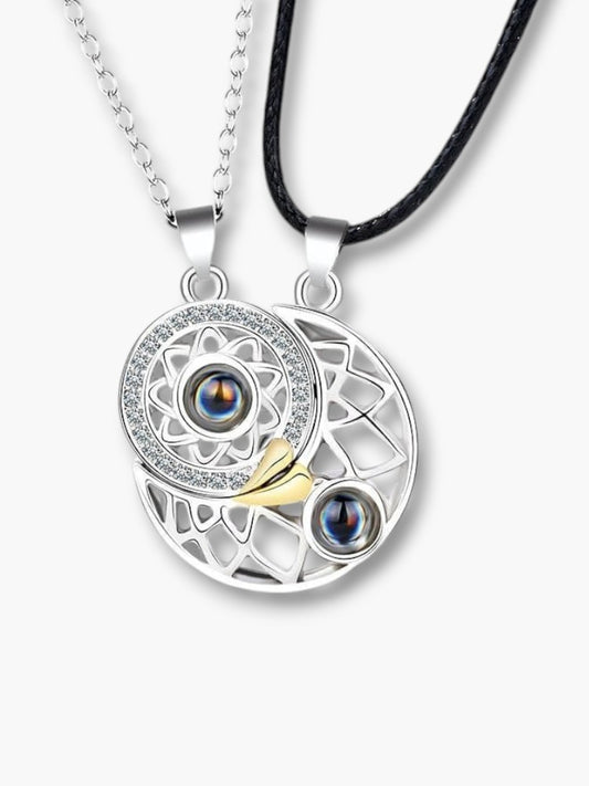 Sun and Moon Necklace Couple