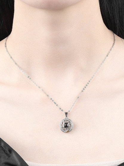 Sun and Moon Necklace Couple