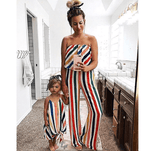 Tenue mère fille à rayures