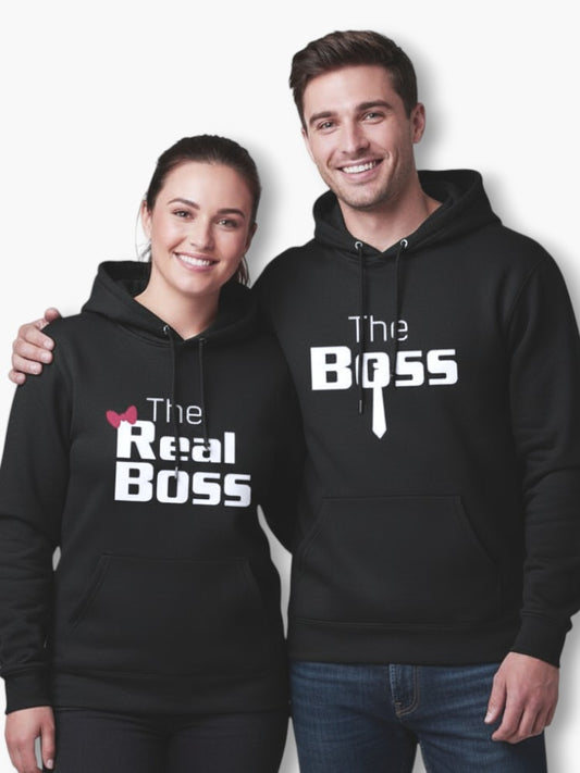 The Boss & The Real Boss Couple Hoodies