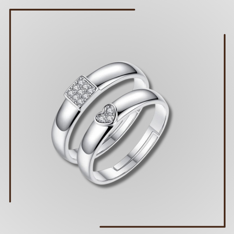 Wedding Silver Couple Ring