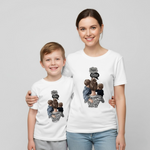 White Mommy and Me Matching Shirts