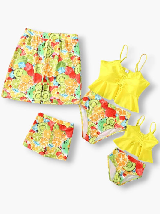 Yellow Swimsuits for Family