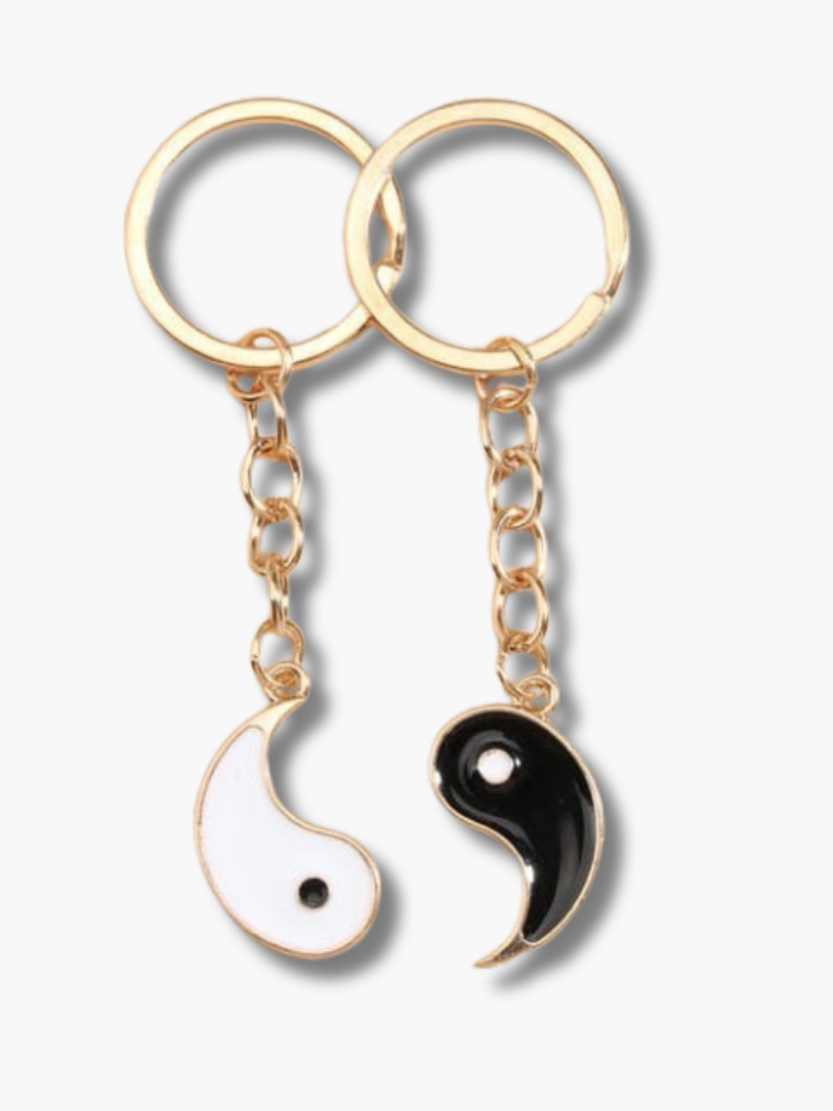 Yin Yang Couple Keychain