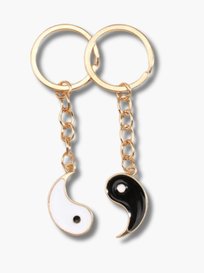 Yin Yang Couple Keychain