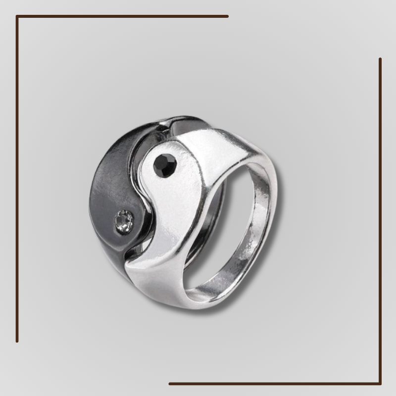 Yin Yang Couple Ring