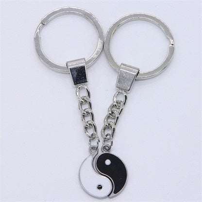 Ying Yang Best Friend Keychain
