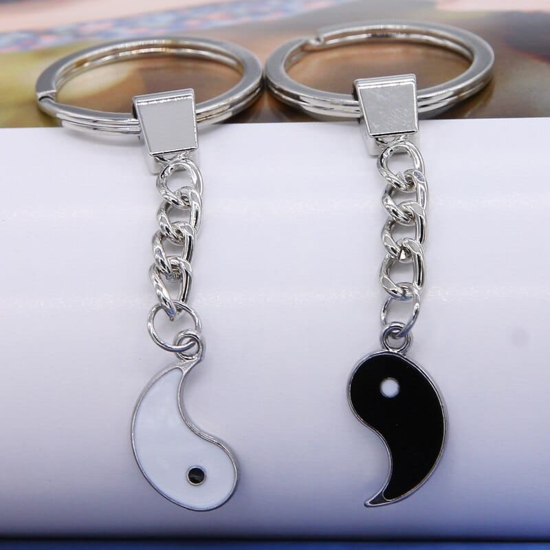 Ying Yang Best Friend Keychain