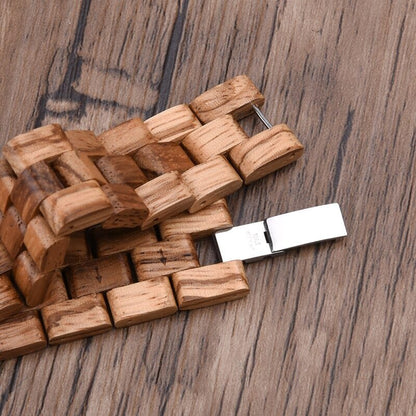 Bamboo Couple Watches Set
