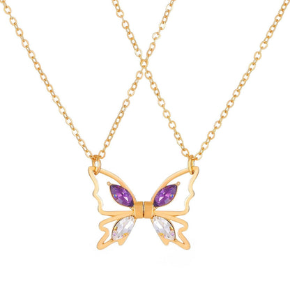 Best Friend Butterfly Necklaces