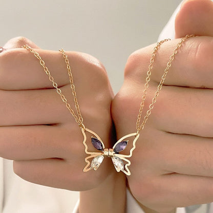 Best Friend Butterfly Necklaces