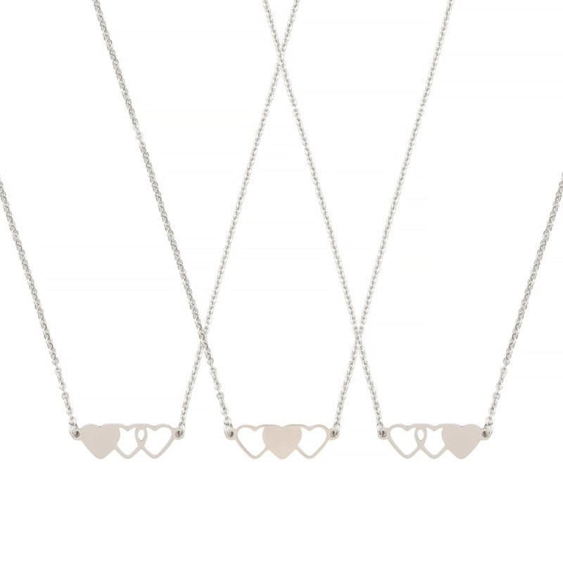 Best Friend Love Heart Necklace