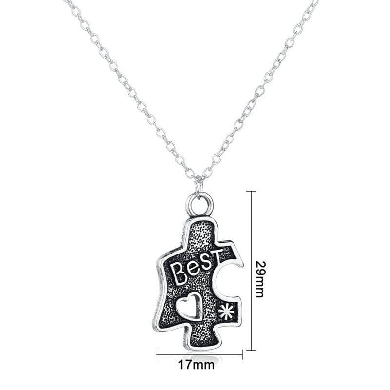 Best Friend Necklaces Puzzle Pieces