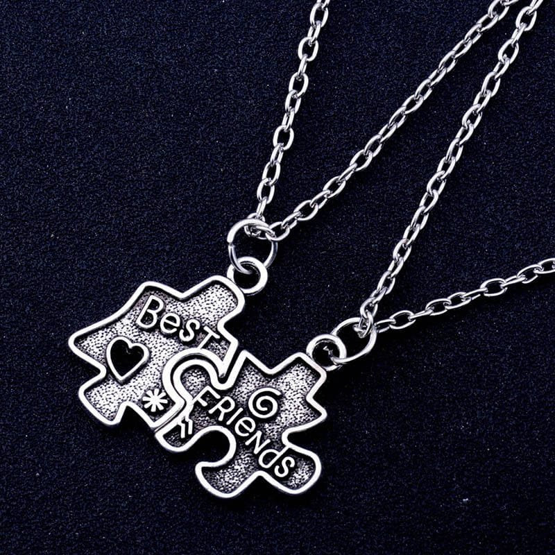 Best Friend Necklaces Puzzle Pieces