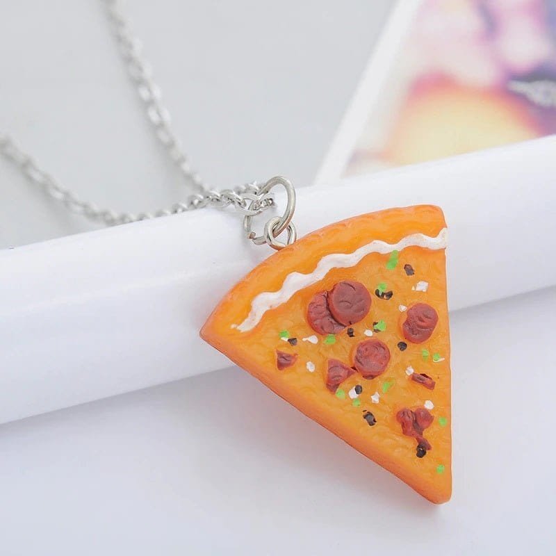 Best Friend Pizza Necklace