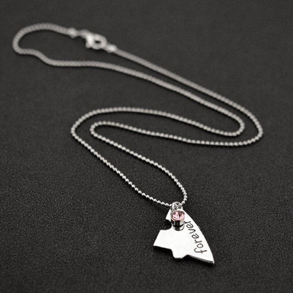 Best Friends Forever Heart Necklace