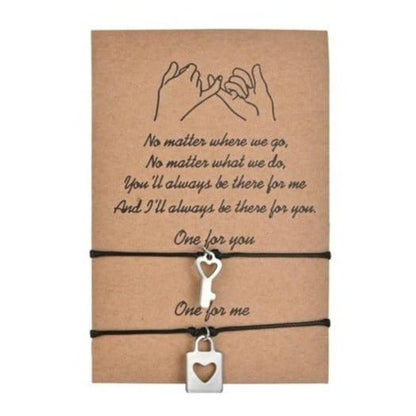 BFF Bracelets for 2 Lock and Key