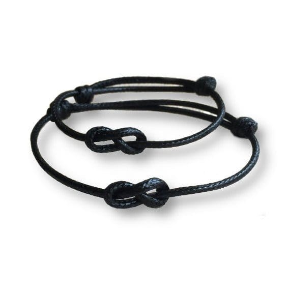 Black Matching Bracelets for Couples