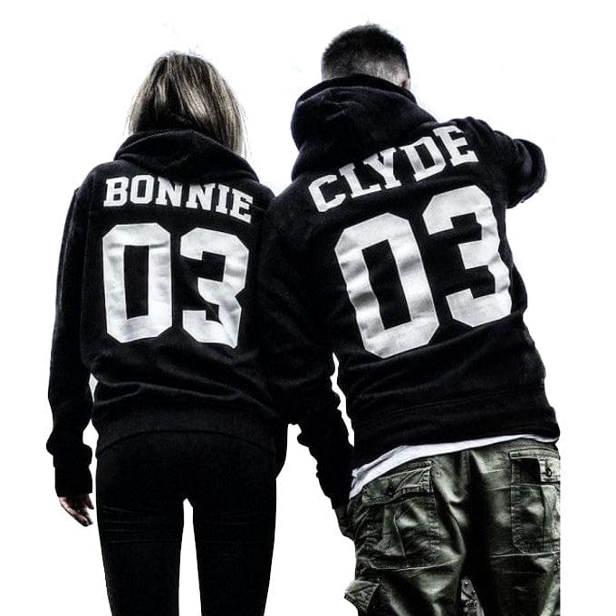 Bonnie & Clyde Couple Hoodies