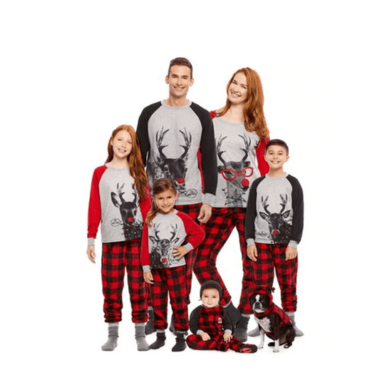 Christmas Family Pajamas with Dog