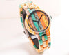 Colorful Couple Wood Watch