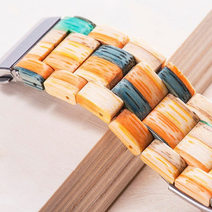 Colorful Couple Wood Watch