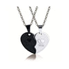 Couple Heart Necklace - I Love You