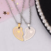 Couple Heart Necklace - I Love You