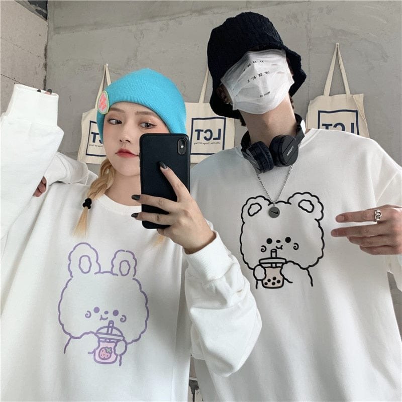 Cute Matching Couple Sweatshirts