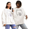 Cute Oversized Couple Sweatshirts