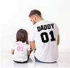 Dad and Daughter Number 01 T-shirts