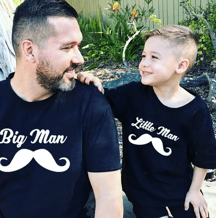 Daddy and Me Little and Big Man T-shirts
