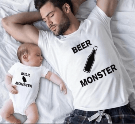 Daddy and Me Monster T-shirts