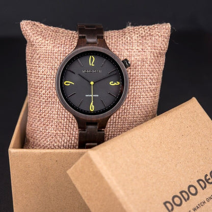 Dark Wood Couple Watches