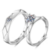 Engagement Silver Rings for Couples