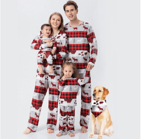 Family and Dog Christmas Pajamas