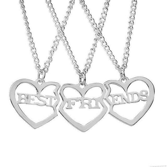 Friendship Heart Necklace for 3