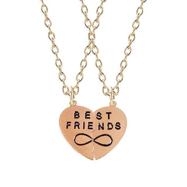 Friendship Heart Necklaces for 2