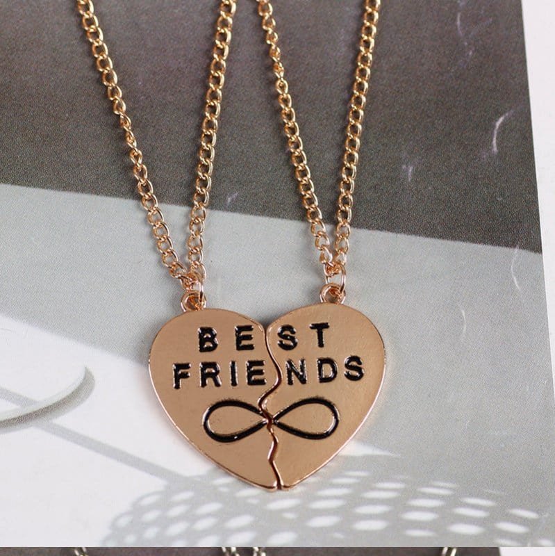 Friendship Heart Necklaces for 2