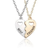 Friendship Heart Necklaces Split