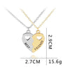 Friendship Heart Necklaces Split