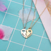 Friendship Heart Necklaces Split