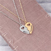 Friendship Heart Necklaces Split