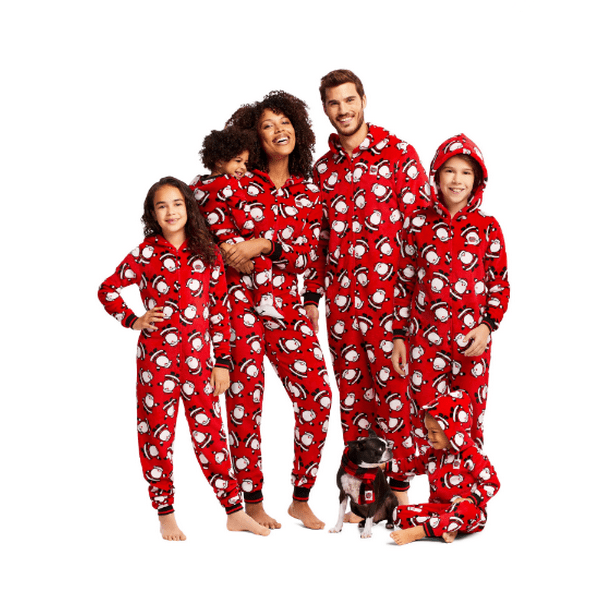 Funny Family Christmas Pajamas with Dog