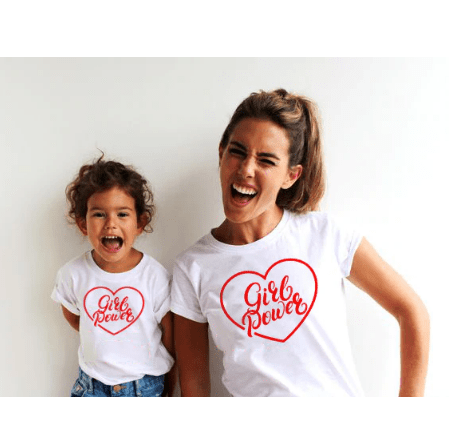 Girl Power Shirts for Mum and Daughter