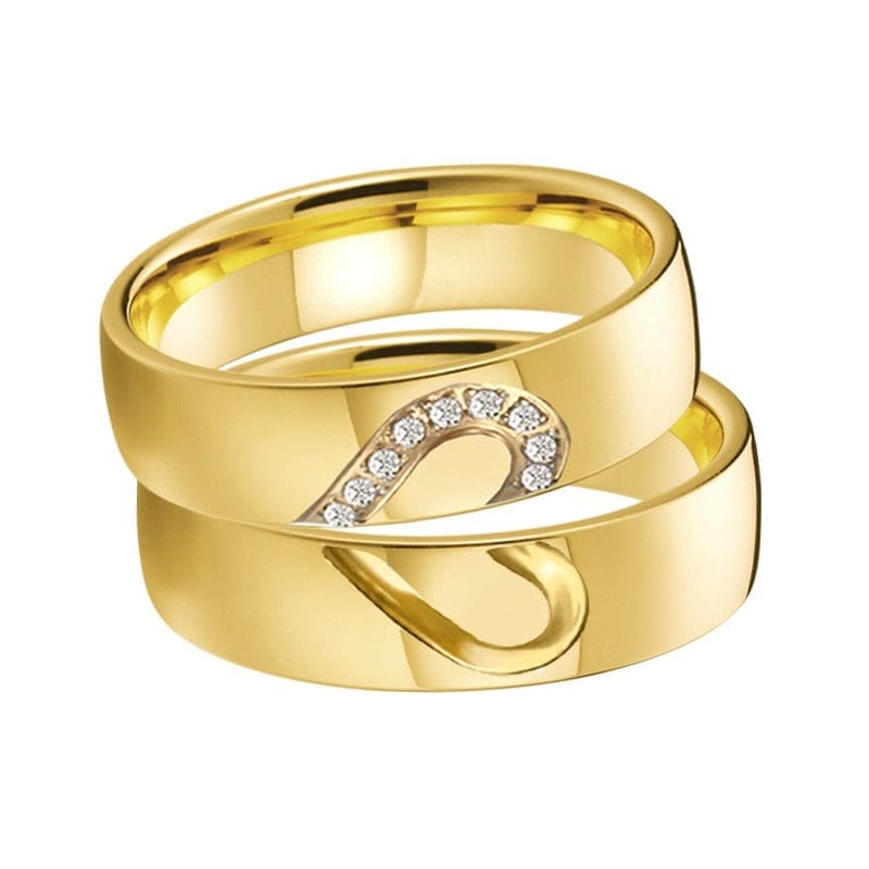 Gold Promise Rings for Couples