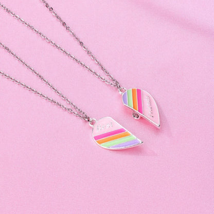 Half Heart Necklace for Best Friends
